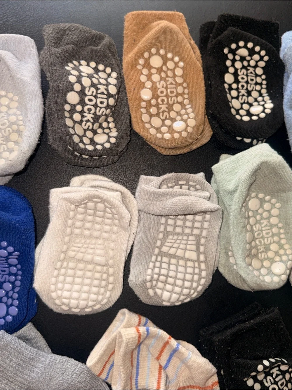 Non-Slip Infant/Toddler Grip Socks Assorted Colors
